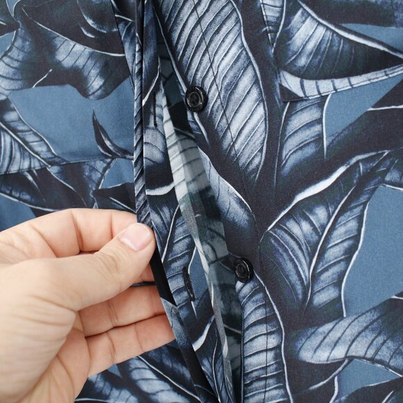 NWOT Wildfang Shirt Womens XS The Empower Long Sleeve Button Up Leaf Print Rayon - Picture 5 of 12